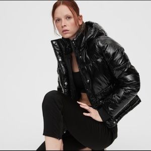 Gap Upcycled Cropped Midweight Puffer Jacket